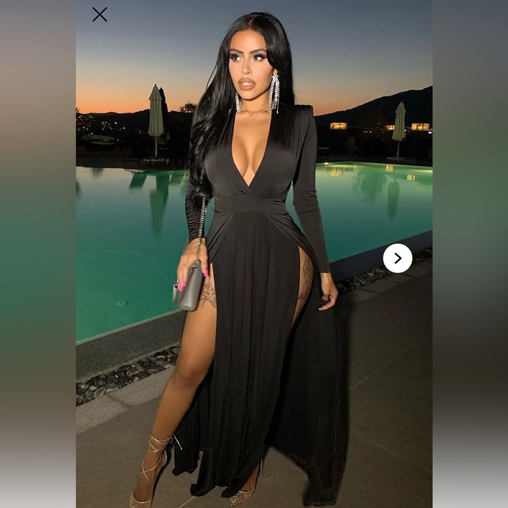NEW, Fashion Nova Spree Dress - Black